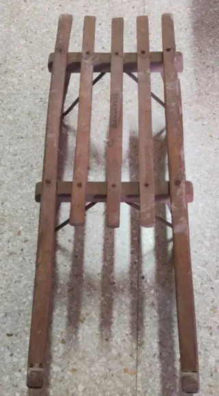 Slittino vintage Rebelli in legno