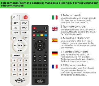Digiquest Digital Terrestre, XJ, DVB-T2, con Doble