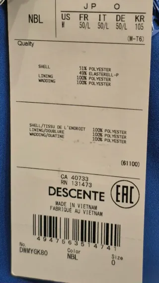 Chaqueta esquiar Descente T.L