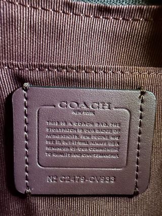 Bolso Coach Signature Canvas Negro Marrón