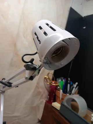 Lampada da banco snodata metallo