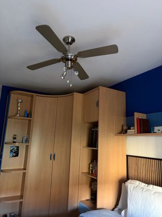 Lámpara ventilador 4 aspas