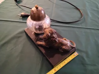 Lampada Ventennio Bronzo e Vetro