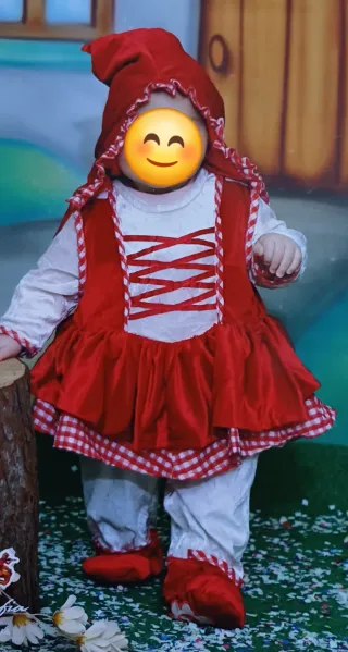 Vestito Carnevale Bambina Cappuccetto Rosso