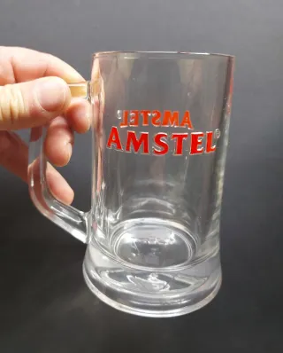 Set de jarras de cerveza Amstel antiguas. NUEVAS.