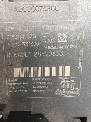 Módulo HFM Renault 285906535R