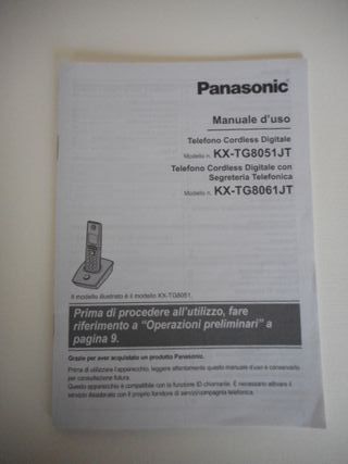 Telefono Cordless Panasonic KX-T8051 eco
