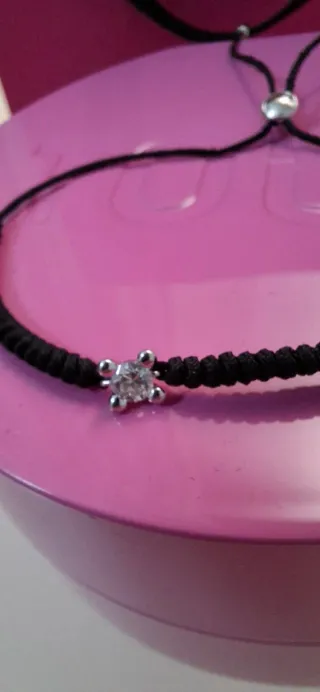 Pulsera Tous platino y diamante