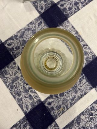 Porta candela vetro stile abat-jour