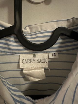 Camisa Vintage Rayas Azules y Blancas