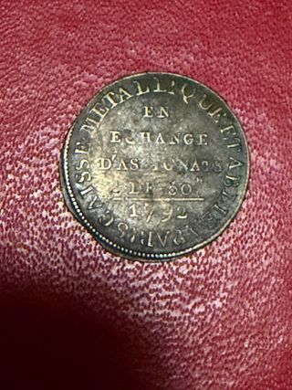 18 dineros 1792 francia “Moneron”