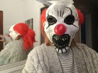Máscaras de goma con pelo Carnaval  nuevas