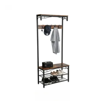 Perchero de pie con zapatero