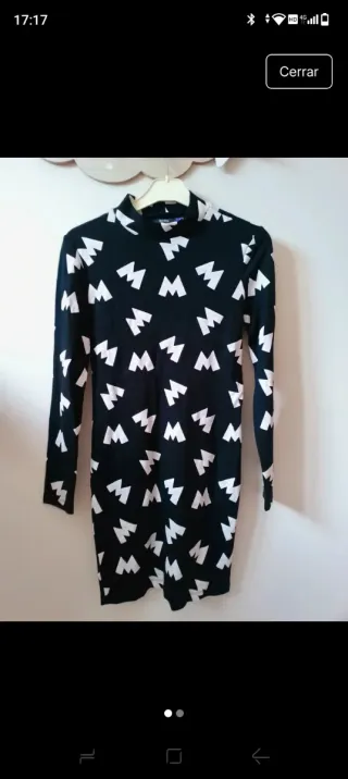 Vestido elástico estampado M