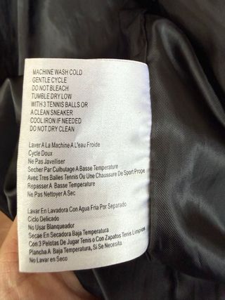 Chaqueta nylon negra capucha MICHAEL KORS talla XL