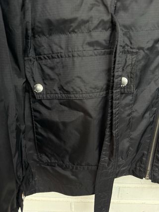 Chaqueta nylon negra capucha MICHAEL KORS talla XL