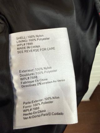 Chaqueta nylon negra capucha MICHAEL KORS talla XL