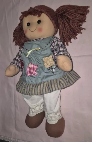 Lote 2 muñecas de tela