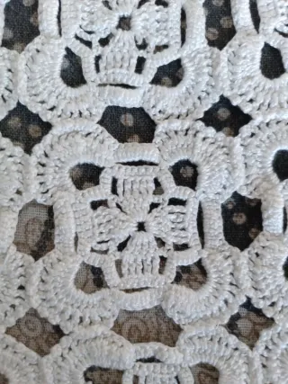 Colcha bebé de ganchillo hecha a mano 80x60cm