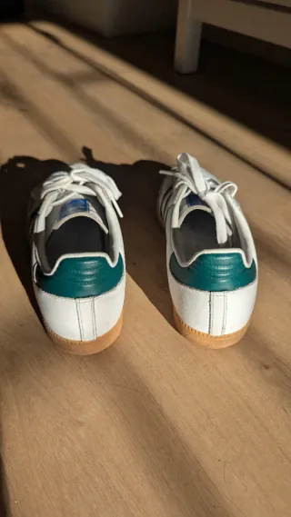 Zapatillas Adidas Samba Blancas y Verdes