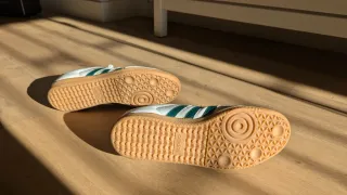 Zapatillas Adidas Samba Blancas y Verdes