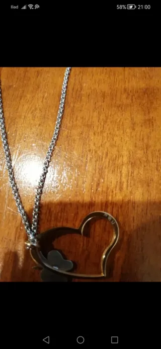 Set collana e orecchini cuori