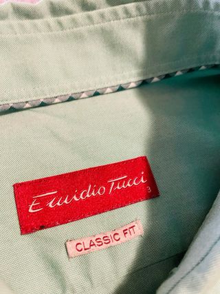 Camisa Emilio Tucci Verde Talla M