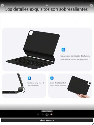 Funda magnética iPad 13