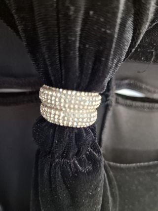 Vestido Terciopelo Largo Cut Out Negro