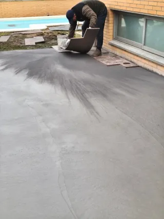 Impresión de hormigón para exteriores