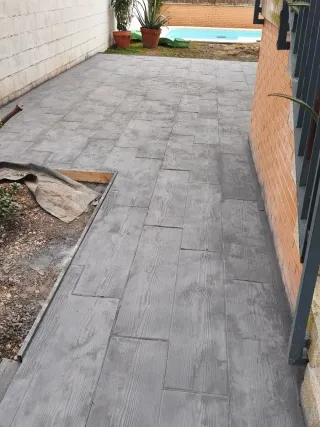 Impresión de hormigón para exteriores