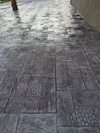 Impresión de hormigón para exteriores
