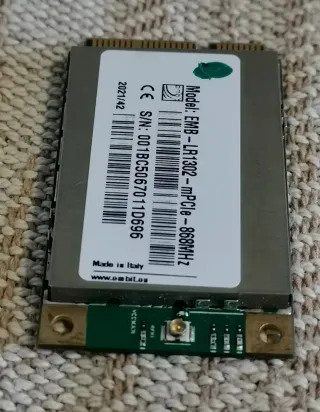 Módulo LoRaWAN EMB-LR1302 mPCIe (SX1302, EU868)