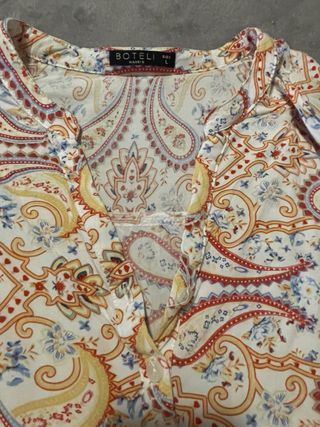 Blusa BOHEME Estampada Multicolor Talla XXL