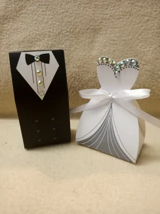 Portaconfetti matrimonio sposo e Sposa