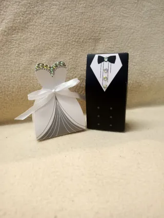 Portaconfetti matrimonio sposo e Sposa