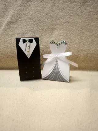 Portaconfetti matrimonio sposo e Sposa