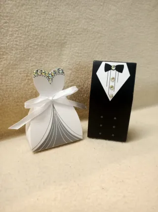 Portaconfetti matrimonio sposo e Sposa