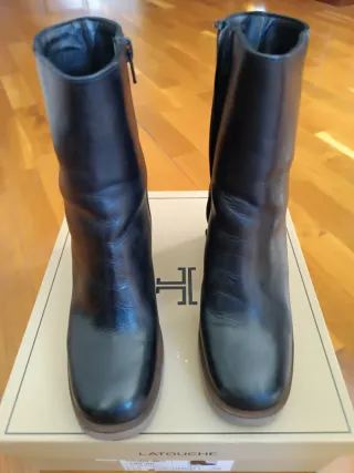 Botines Latouche Glitter Negros Talla 39