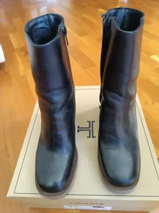 Botines Latouche Glitter Negros Talla 39