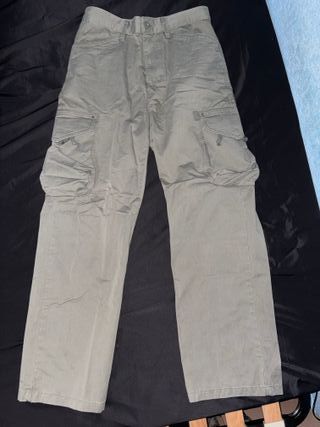 Pantalones Cargo Zara Kaki