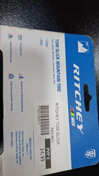 Pneu Ritchey Tom Slick 650x28 Novo