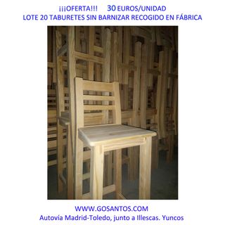 Lote taburetes altos respaldo barra bar. Baratos