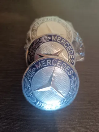 4 Coprimozzo Mercedes 75mm tappi borchie ruota