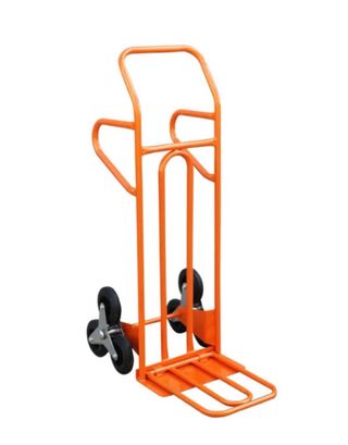 Carretilla para escaleras naranja