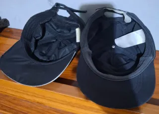 Lote 2 Gorras Casquete Deportiva Azul Marino Negro