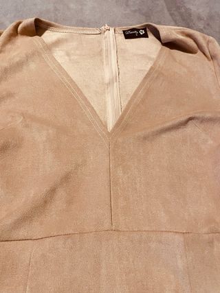 Vestido ante con flecos