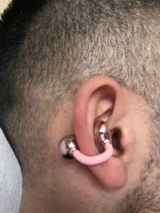 Auriculares Lenovo Oro y Rosa