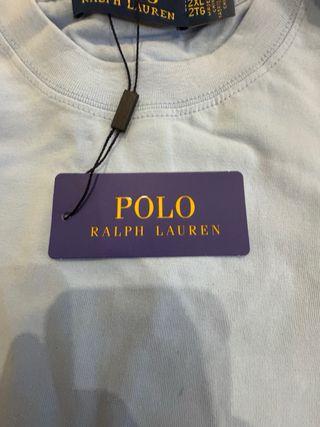 T-shirt Polo Ralph Lauren Azul Claro XXL Nova