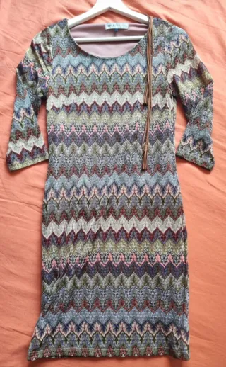 Vestido Only Talla XS Ajustado Multicolor